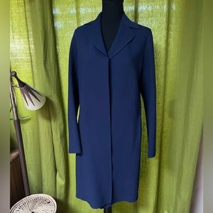 Celine Finition Main Navy Blue Coat